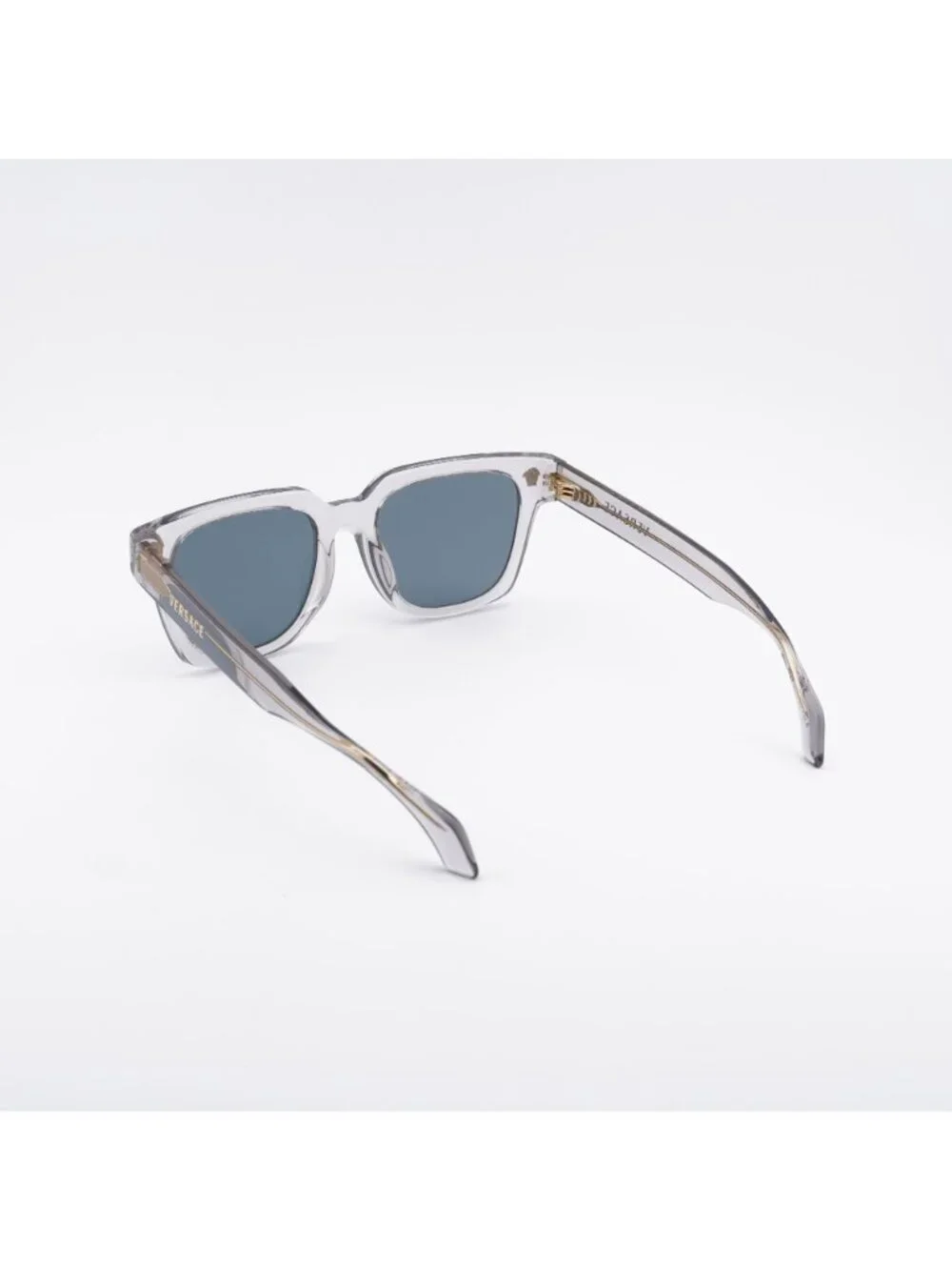 Versace VE4510U 530580 Sunglasses Grey Square Frame, Blue Lenses